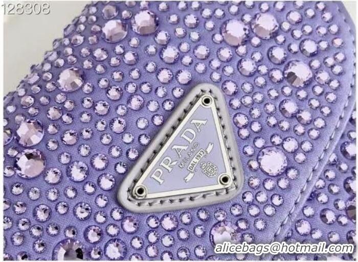 Grade Promotional Prada Prada crystal mini-bag 1BH185 purple