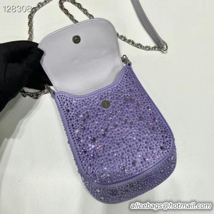 Grade Promotional Prada Prada crystal mini-bag 1BH185 purple