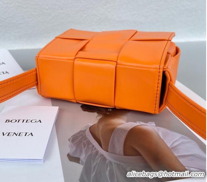 Famous Brand Bottega Veneta Candy Cassette 666688 orange