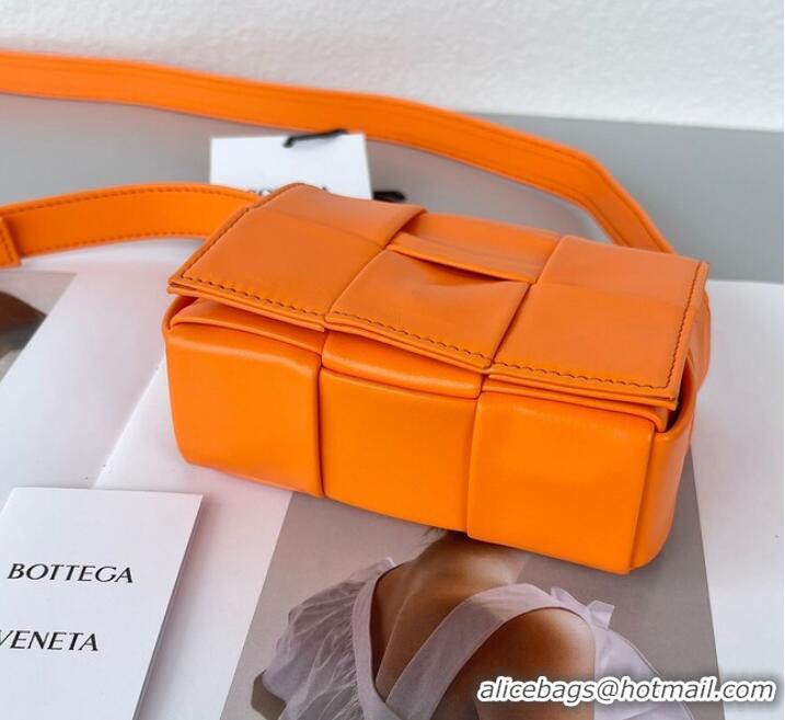 Famous Brand Bottega Veneta Candy Cassette 666688 orange