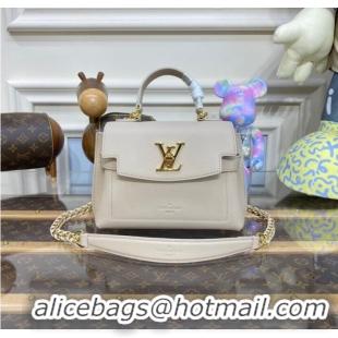 Affordable Price Louis vuitton small LOCKME EVER BB M21088 cream