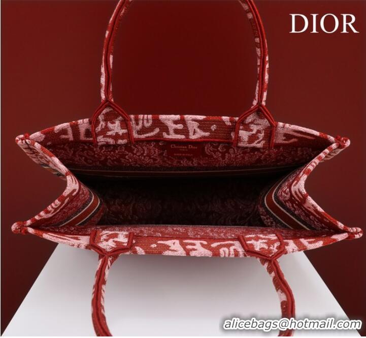 Affordable Price MEDIUM DIOR BOOK TOTE Embroidery M1296ZRU-1