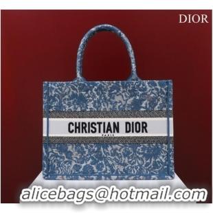 Famous Brand MEDIUM DIOR BOOK TOTE Embroidery M1296ZRU-2