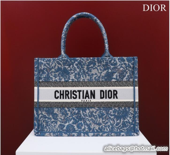 Famous Brand MEDIUM DIOR BOOK TOTE Embroidery M1296ZRU-2