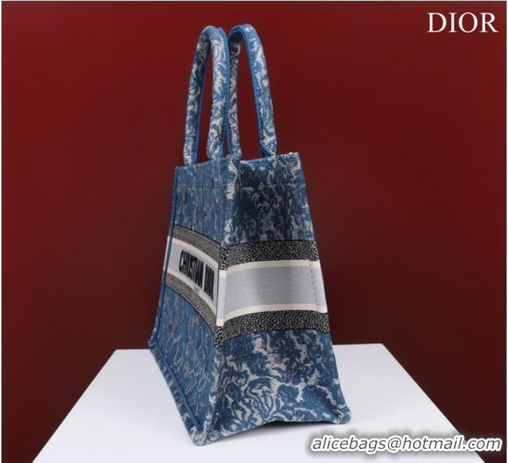 Famous Brand MEDIUM DIOR BOOK TOTE Embroidery M1296ZRU-2