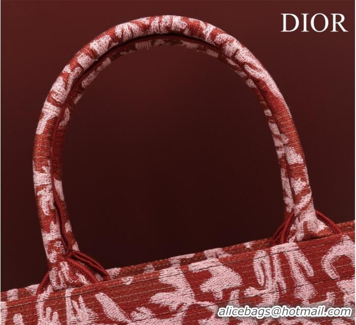 Affordable Price LARGE DIOR BOOK TOTE Embroidery M1297ZRU-1