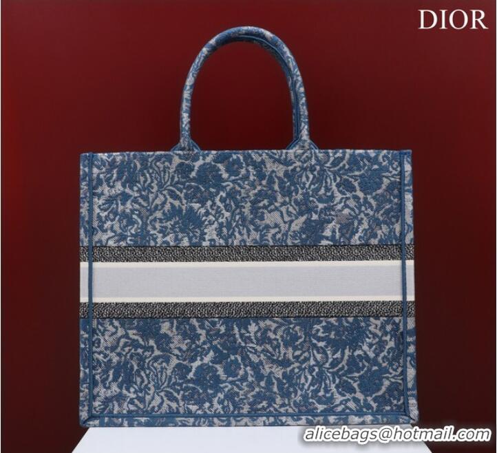 Inexpensive LARGE DIOR BOOK TOTE Embroidery M1297ZRU-2