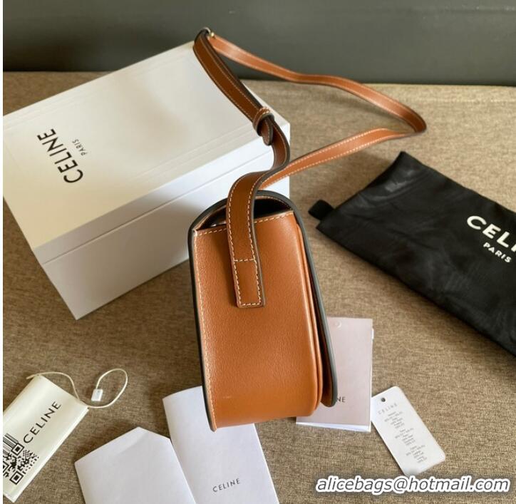 Promotional Celine TEEN CLASSIC BAG CALFSKIN A199292 TAN