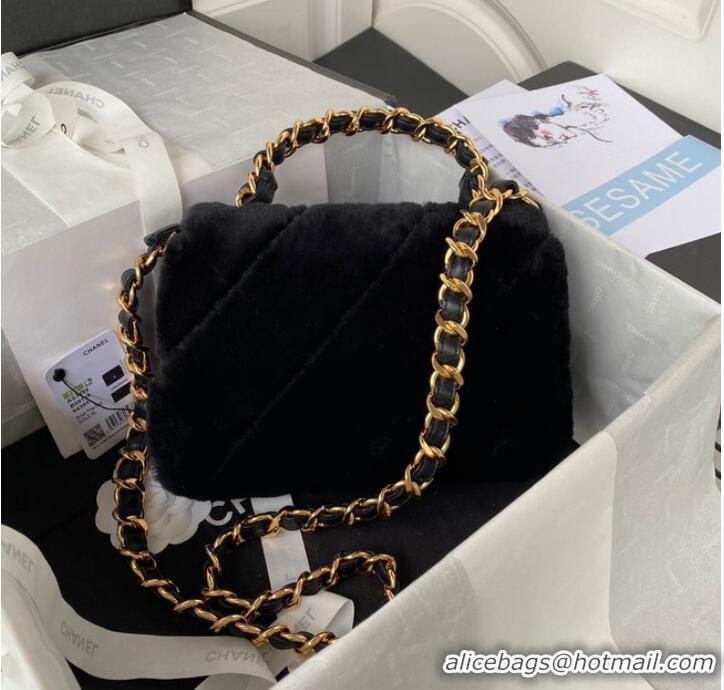 Affordable Price CHANEL SMALL FLAP BAG & Gold-Tone Metal AS3499 black