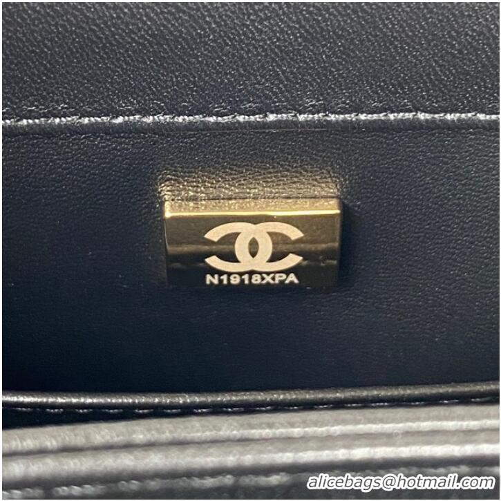 Affordable Price CHANEL SMALL FLAP BAG & Gold-Tone Metal AS3499 black