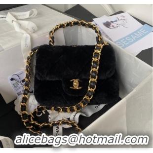 Affordable Price CHANEL SMALL FLAP BAG & Gold-Tone Metal AS3498 black