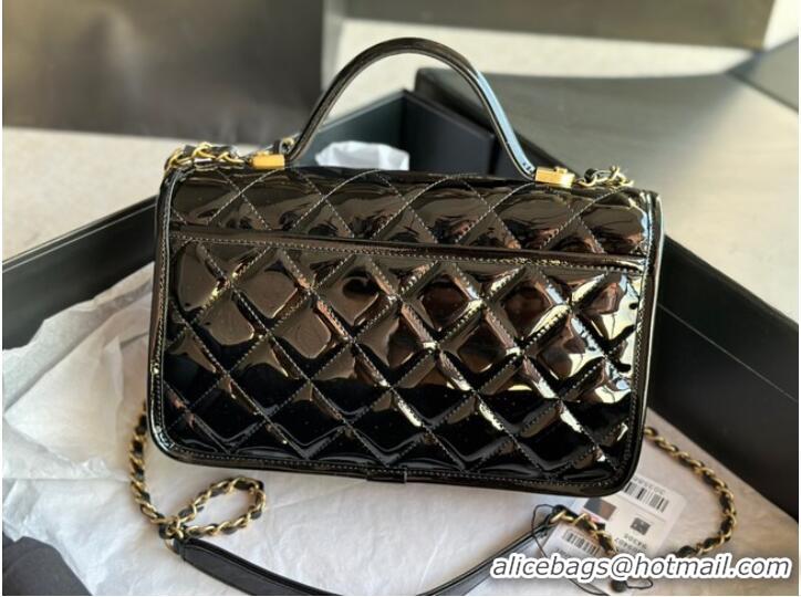 Most Popular Chanel SMALL FLAP BAG WITH TOP HANDLE AS3653 black