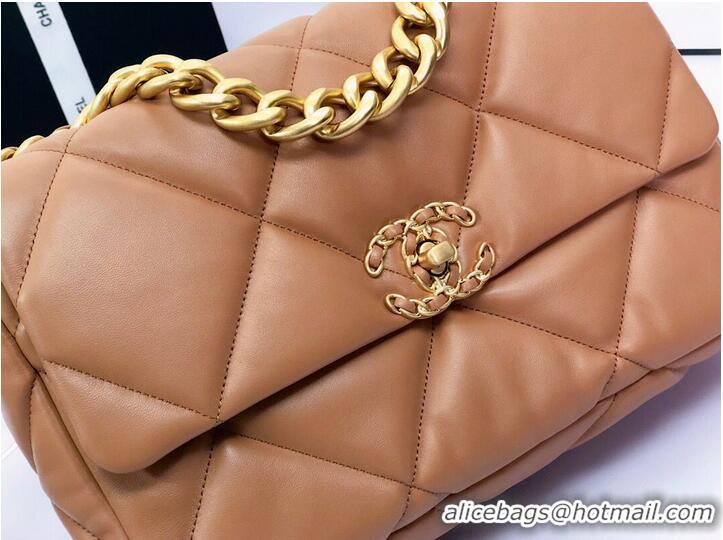 Buy Inexpensive CHANEL 19 HANDBAG AS1160 AS1161 Caramel