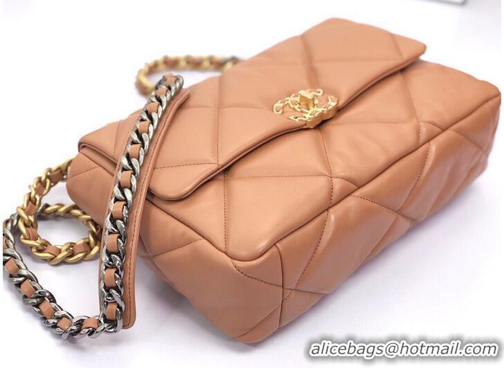 Buy Inexpensive CHANEL 19 HANDBAG AS1160 AS1161 Caramel