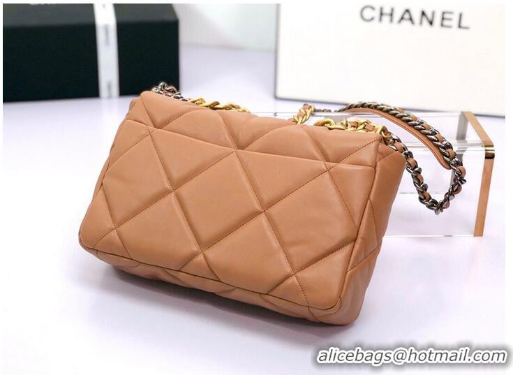 Buy Inexpensive CHANEL 19 HANDBAG AS1160 AS1161 Caramel