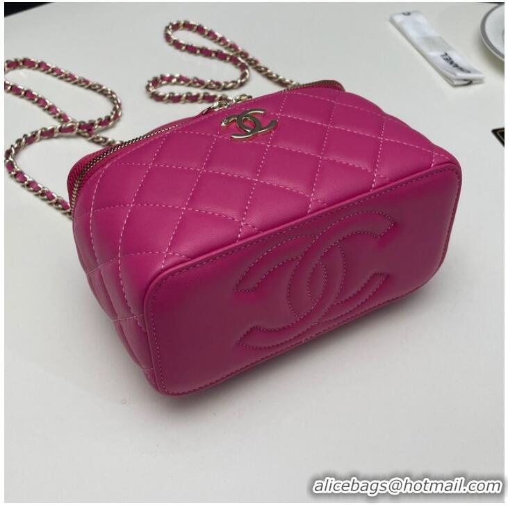 Reasonable Price Chanel mini Shoulder Bag Lambskin & Gold-Tone Metal 81208 rose