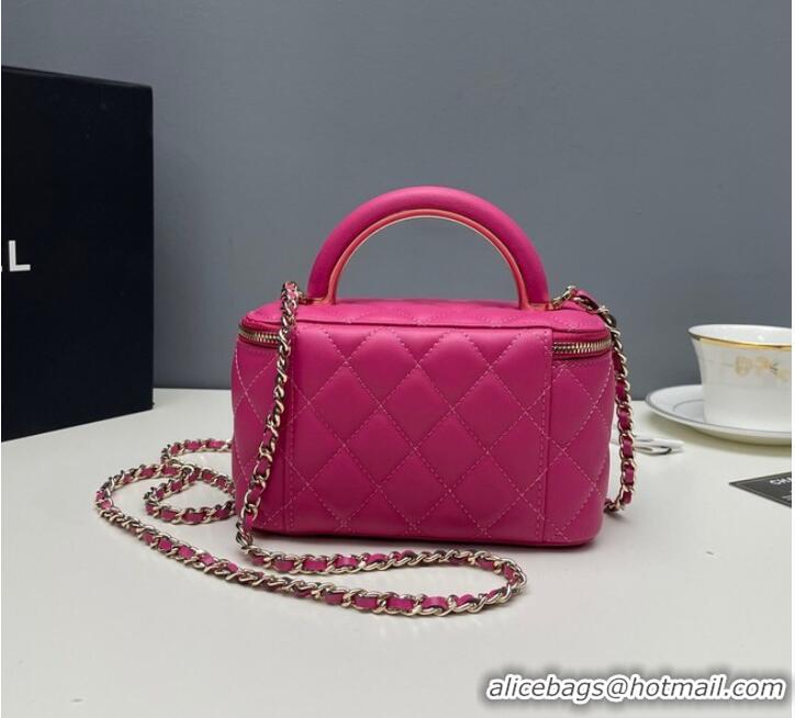 Reasonable Price Chanel mini Shoulder Bag Lambskin & Gold-Tone Metal 81208 rose