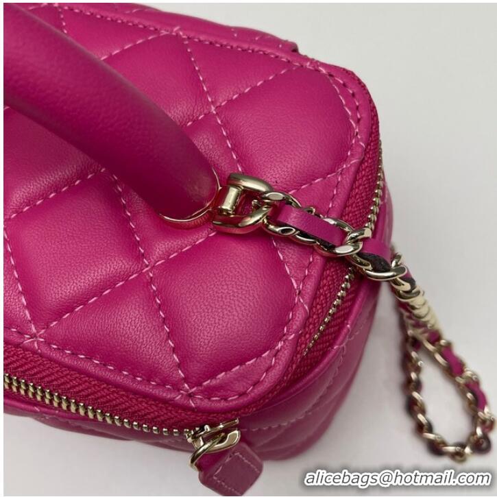 Reasonable Price Chanel mini Shoulder Bag Lambskin & Gold-Tone Metal 81208 rose