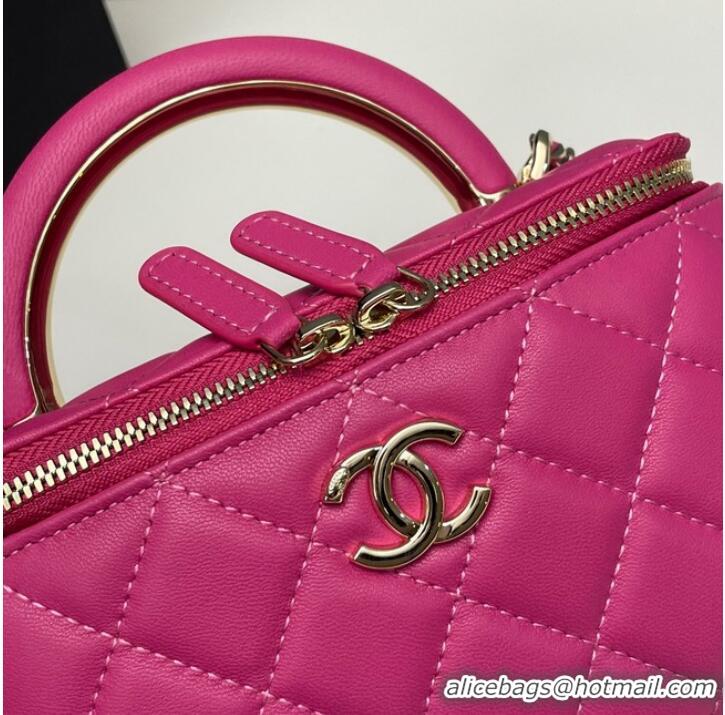 Reasonable Price Chanel mini Shoulder Bag Lambskin & Gold-Tone Metal 81208 rose