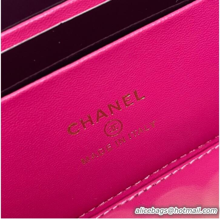 Reasonable Price Chanel mini Shoulder Bag Lambskin & Gold-Tone Metal 81208 rose