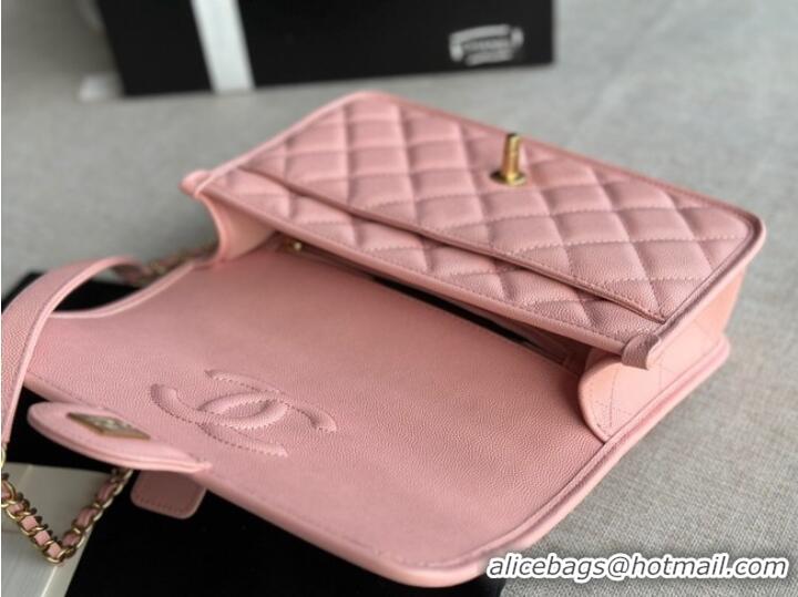 Most Popular Chanel SMALL FLAP BAG WITH TOP HANDLE AS3653 pink