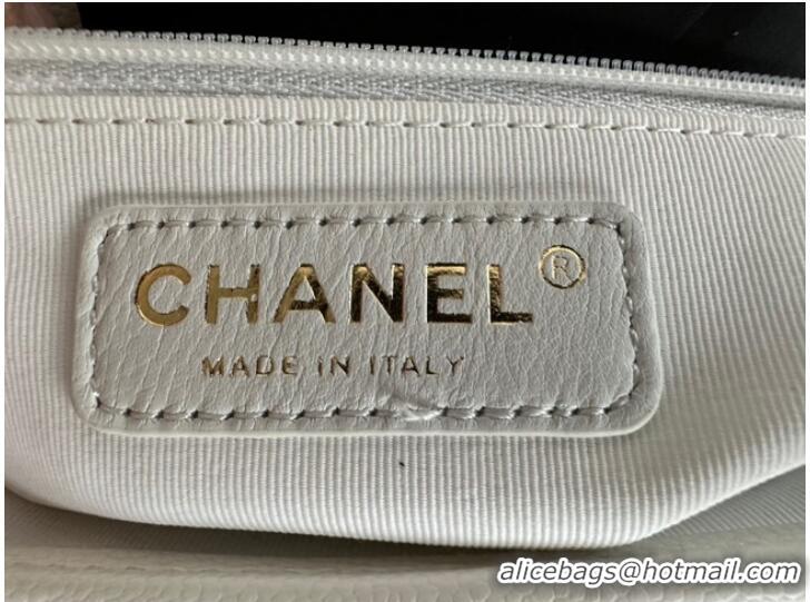 Promotional Chanel SMALL FLAP BAG WITH TOP HANDLE AS3653 white