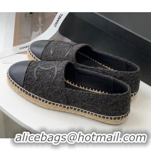 Lowest Price Chanel Tweed Espadrilles G29762 Black