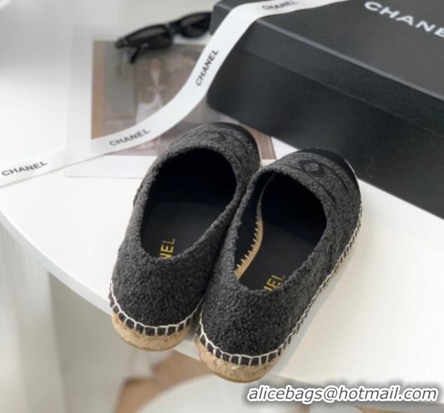 Lowest Price Chanel Tweed Espadrilles G29762 Black