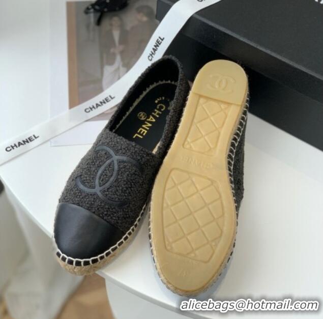 Lowest Price Chanel Tweed Espadrilles G29762 Black