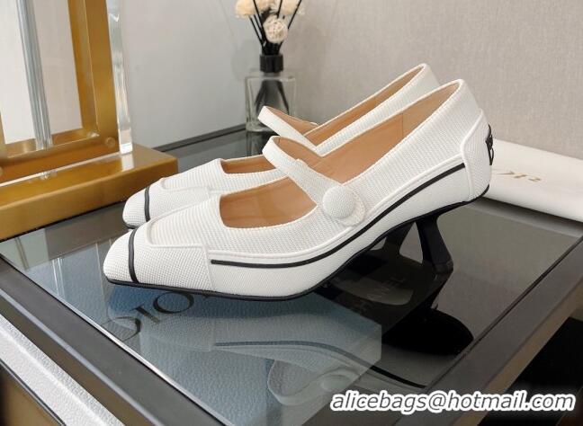 Best Price Dior D-Motion Pumps 5.5cm in White Technical Fabric 082529