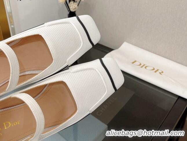 Best Price Dior D-Motion Pumps 5.5cm in White Technical Fabric 082529