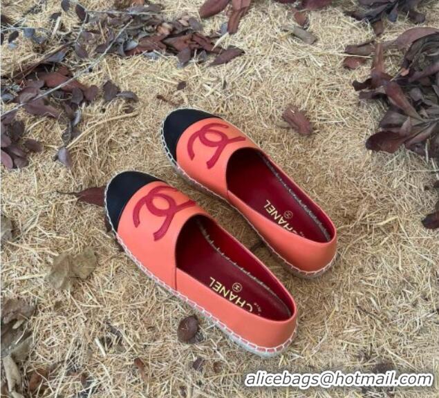 Grade Chanel Lambskin Espadrilles Pink 090815