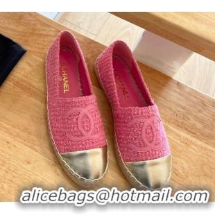 Grade Quality Chanel Shearling Espadrilles Pink 090821