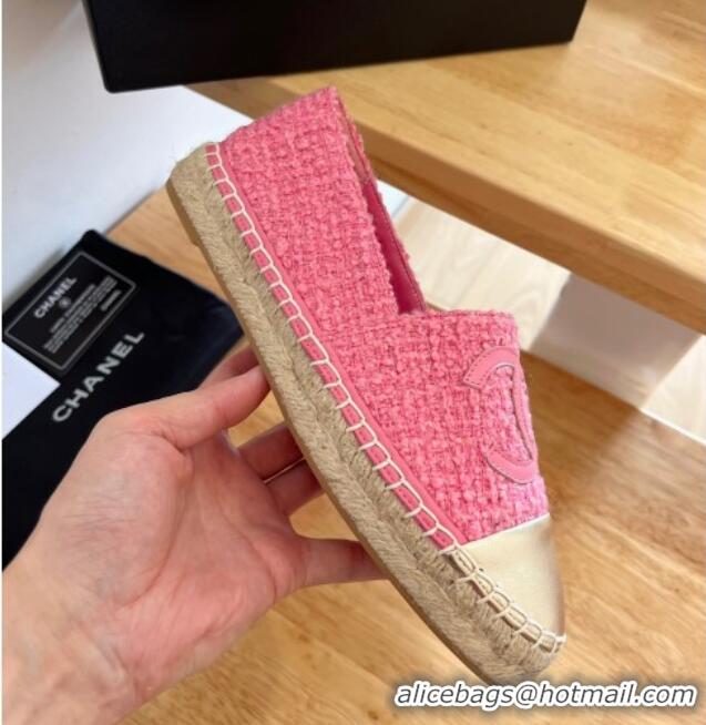 Grade Quality Chanel Shearling Espadrilles Pink 090821