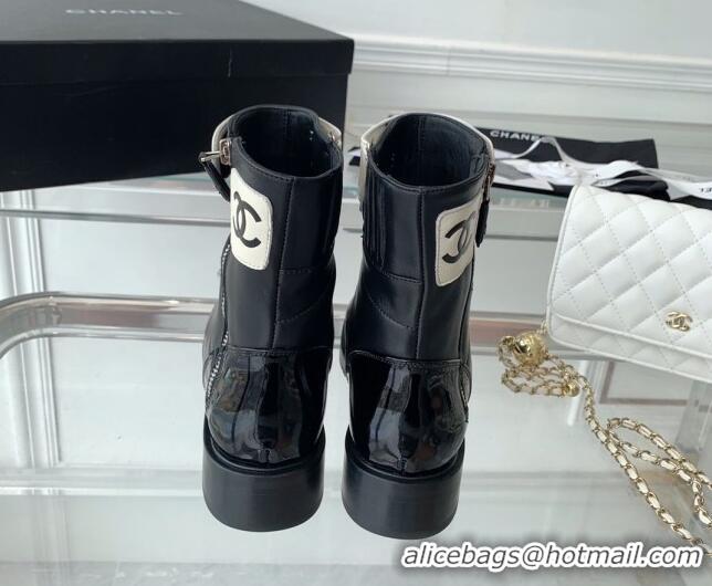 Perfect Chanel Quilted Lambskin Ankle Boots Black 092116