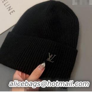 Famous Brand Louis Vuitton LV Ahead Knit Hat LV0928 Black 2022