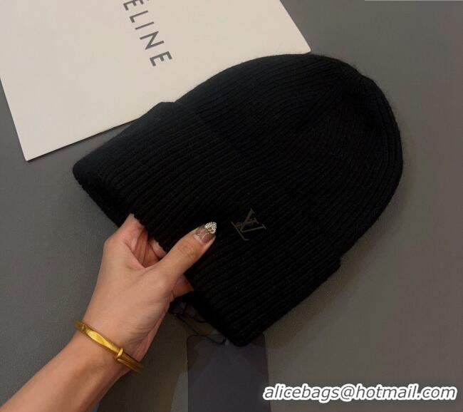 Famous Brand Louis Vuitton LV Ahead Knit Hat LV0928 Black 2022