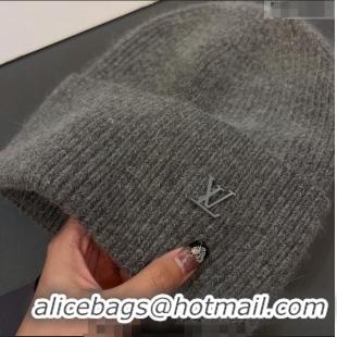 Super Quality Louis Vuitton LV Ahead Knit Hat LV0928 Grey 2022