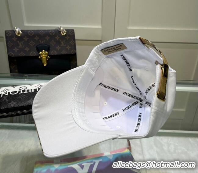 Hot Sell Cheap Burberry Baseball Hat 1109 White 2022