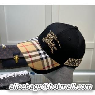 Buy Inexpensive Burberry Baseball Hat 1109 Black 2022