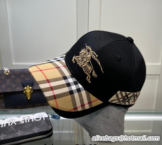 Buy Inexpensive Burberry Baseball Hat 1109 Black 2022