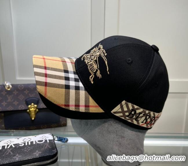 Buy Inexpensive Burberry Baseball Hat 1109 Black 2022