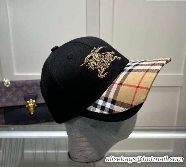 Buy Inexpensive Burberry Baseball Hat 1109 Black 2022