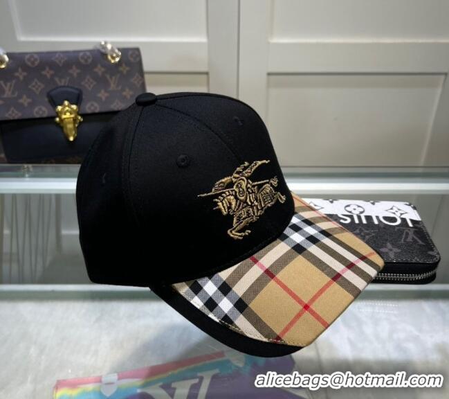 Buy Inexpensive Burberry Baseball Hat 1109 Black 2022