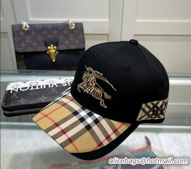 Buy Inexpensive Burberry Baseball Hat 1109 Black 2022