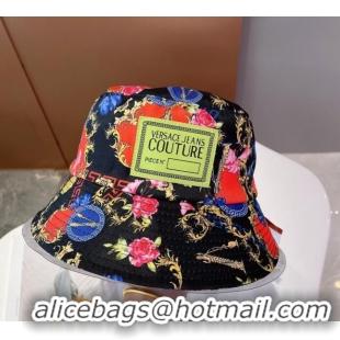 Most Popular Versace Print Bucket Hat VE2264 Black 2022