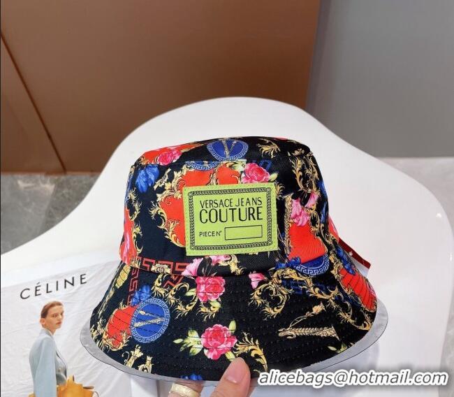 Most Popular Versace Print Bucket Hat VE2264 Black 2022