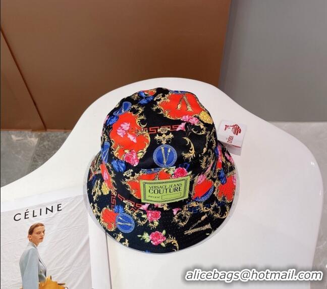 Most Popular Versace Print Bucket Hat VE2264 Black 2022