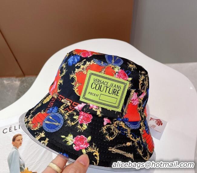 Most Popular Versace Print Bucket Hat VE2264 Black 2022