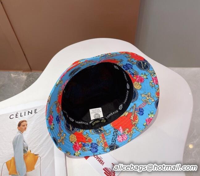 Good Product Versace Print Bucket Hat VE2264 Light Blue 2022